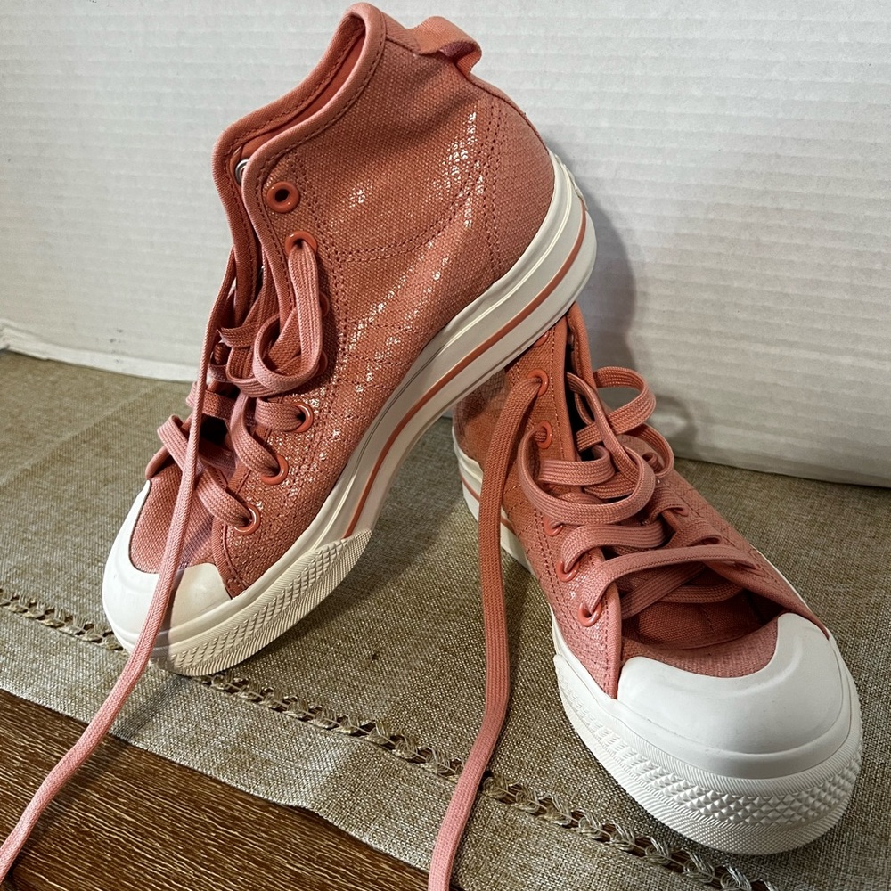 Women adidas Pink Platform Sneakers Size 6